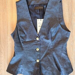 Zara linen vest